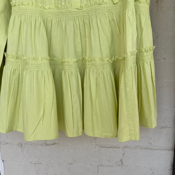 Free People Billie Mini Dress Lime Glo Green Size Medium - Picture 7 of 12